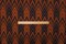 Brown Poly Abstract Chevron Print Liverpool Double Knit Fabric By the Yard